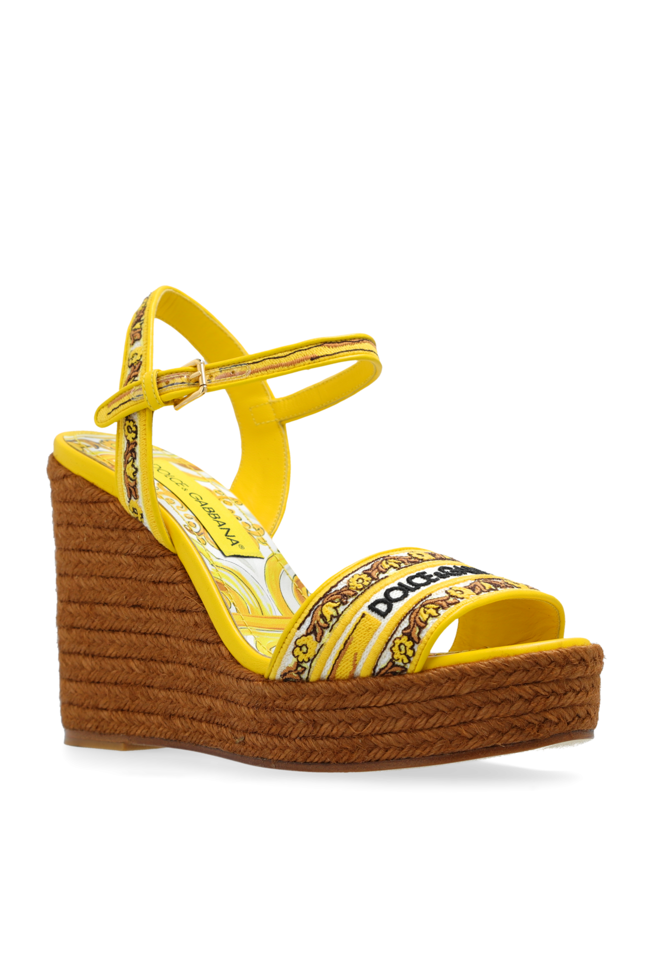 Yellow Wedge sandals Dolce Gabbana Vitkac Spain